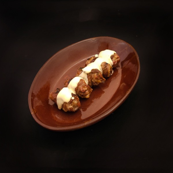 bombette con fonduta bombette con fonduta